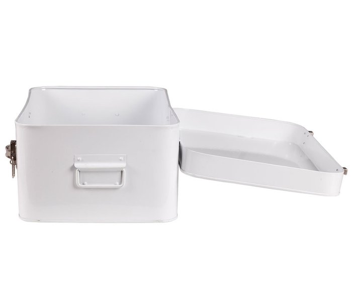 Металлический сундук Blanco белого цвета - купить Сундуки по цене 11500.0