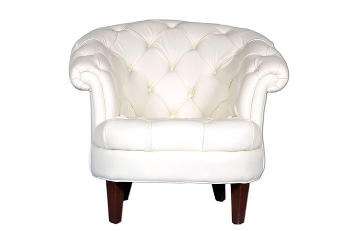 Кресло "Ivory White Leather"