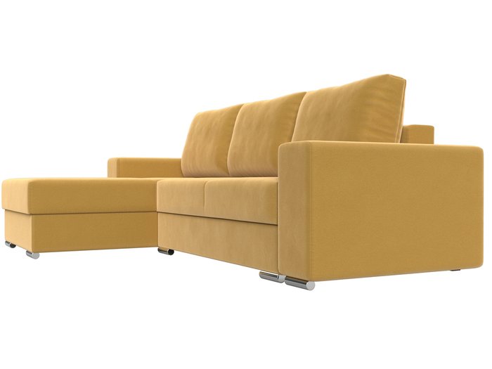 Угловой диван-кровать Дрезден желтого цвета левый угол - лучшие Угловые диваны в INMYROOM