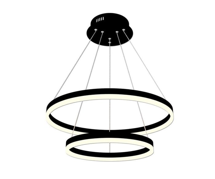 Подвесной светодиодный светильник Тор-Эко черного цвета