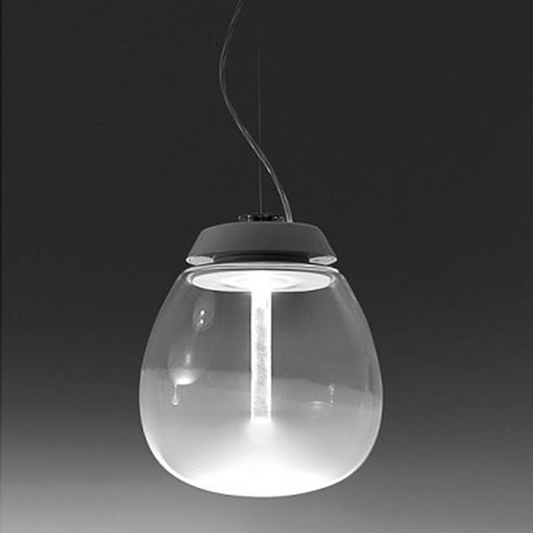 Подвесной светильник Artemide Empatia с плафоном  из прозрачного муранского стекла