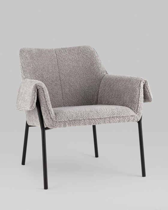 Кресло Бесс серого цвета - купить Интерьерные кресла по цене 22990.0