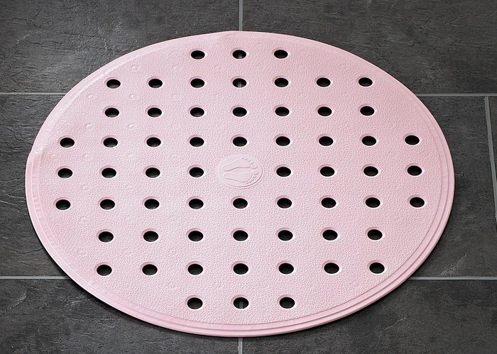 Коврик противоскользящий Action диаметр 53 розового цвета - купить Коврики для ванной по цене 837.0