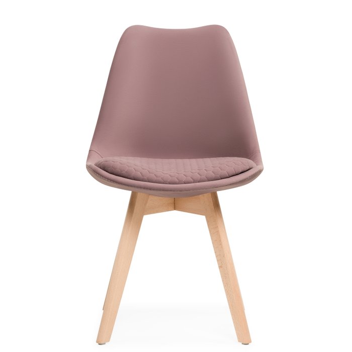 Стул Bonuss светло-розового цвета на бежевых ножках - купить Обеденные стулья по цене 5040.0