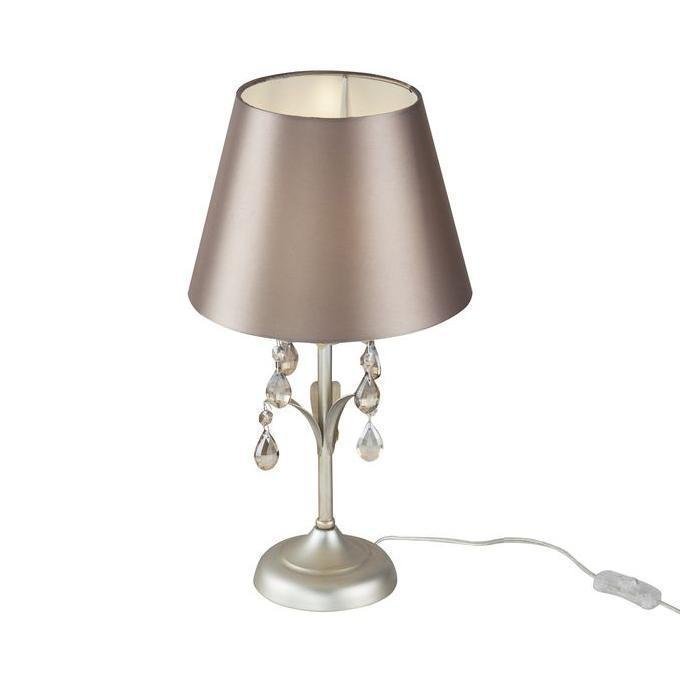 Настольная лампа Alexandra с коричневым абажуром 