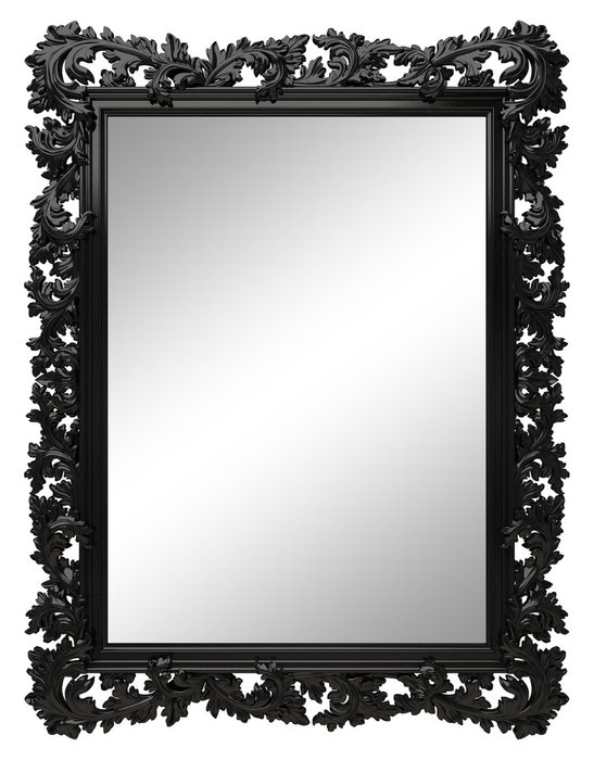 Зеркало в раме Фрея Черный глянец