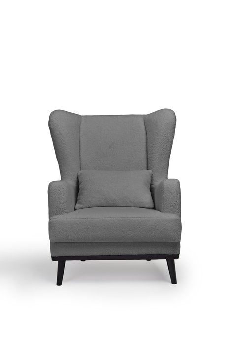 Кресло Оскар серого цвета - купить Интерьерные кресла по цене 18800.0