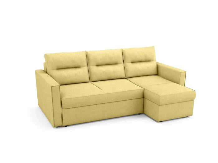 Угловой Диван-кровать Macao правый желтого цвета - лучшие Угловые диваны в INMYROOM