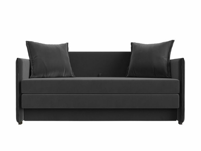 Диван-кровать Лига 011 темно-серого цвета - купить Прямые диваны по цене 28999.0