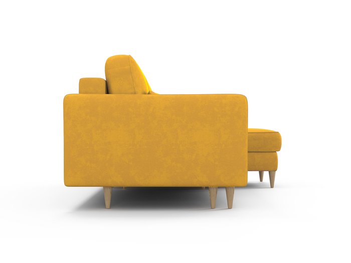 Угловой диван-кровать Санваль желтого цвета - лучшие Угловые диваны в INMYROOM