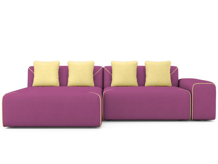 Угловой Диван-кровать Portu левый пурпурного цвета