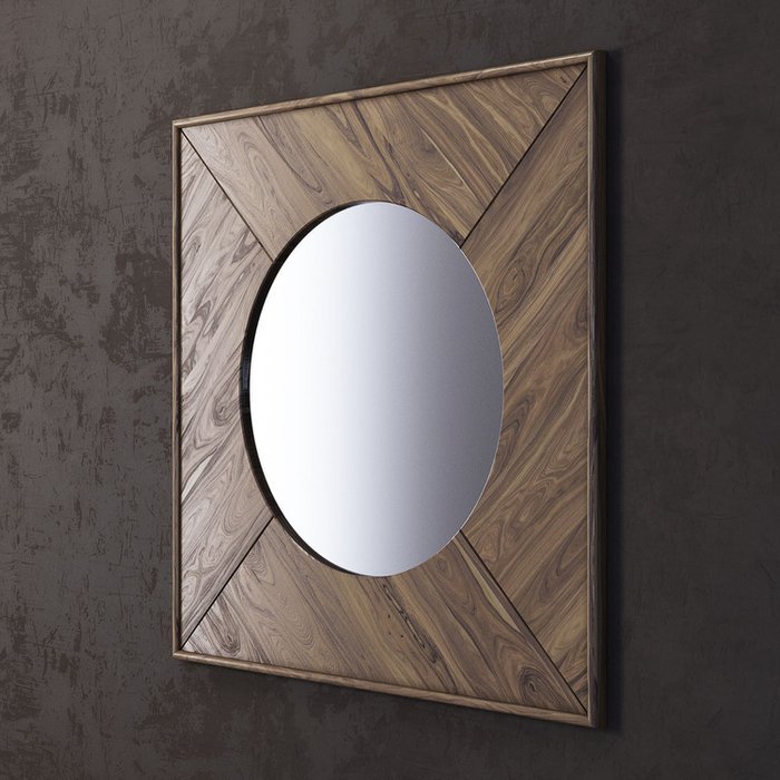 Зеркало Forms цвета орех - купить Настенные зеркала по цене 46200.0