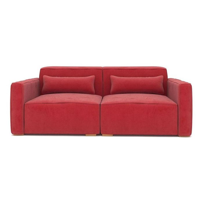Двухместный диван Cubus красного цвета - купить Прямые диваны по цене 44200.0