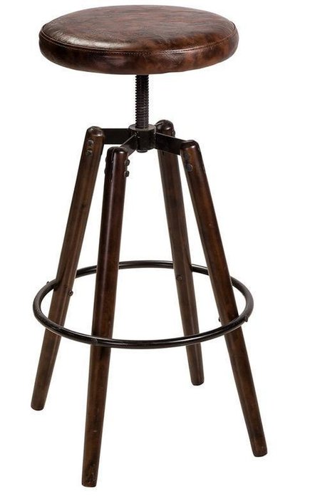 Табурет Roter барный коричневого цвета - лучшие Барные стулья в INMYROOM