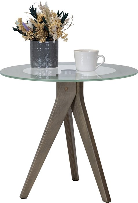 Стол журнальный Рилле 441 коричневого цвета - лучшие Журнальные столики в INMYROOM Стол журнальный Рилле 441 коричневого цвета - лучшие Журнальные столики в INMYROOM