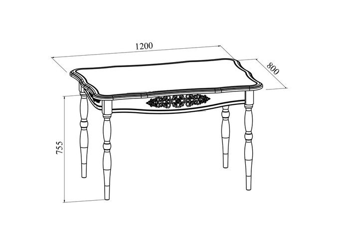 Стол обеденный Ассоль белого цвета - купить Обеденные столы по цене 17421.0