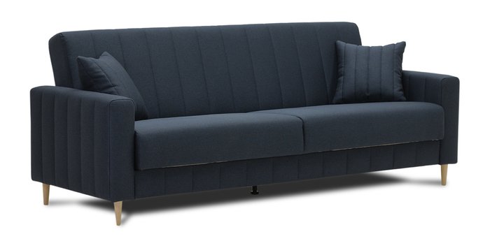 Диван-кровать Эмма темно-синего цвета - купить Прямые диваны по цене 25480.0