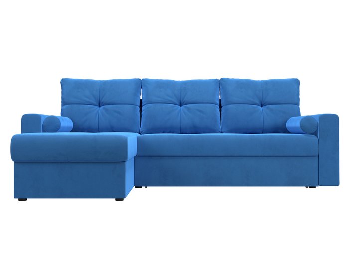 Угловой диван-кровать Верона голубого цвета левый угол - купить Угловые диваны по цене 47999.0