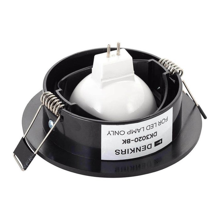Встраиваемый светильник DK3020-BK (пластик, цвет черный) - лучшие Встраиваемые споты в INMYROOM