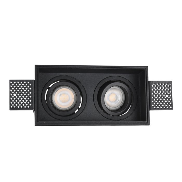 Св-к встр. Черный GU10 2*50W IP20 L91,5xW17,2xH5,2 220V Без ламп Встраиваемые светильники Св-к встр. Черный GU10 2*50W IP20 L91,5xW17,2xH5,2 220V Без ламп Встраиваемые светильники