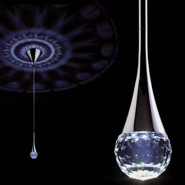 Подвесной светильник Swarovski Bloom из прозрачного хрусталя - купить Подвесные светильники по цене 28030.0