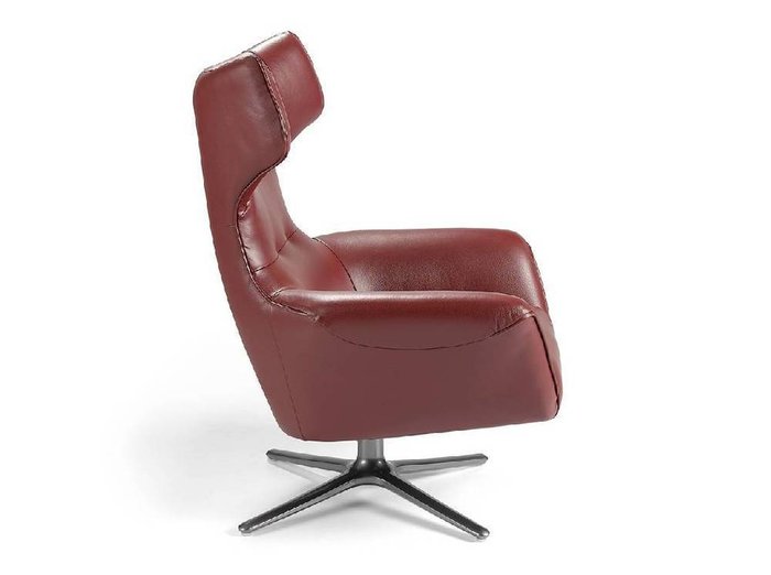 Поворотное кресло бордового цвета  - лучшие Интерьерные кресла в INMYROOM