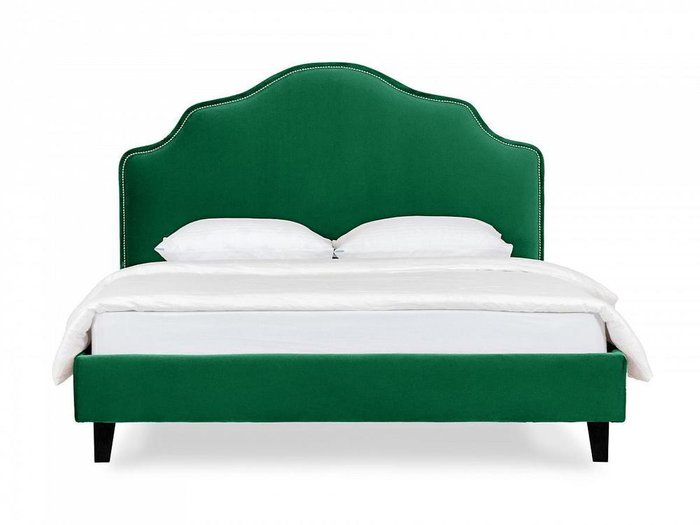 Кровать Queen Victoria L 140х200 темно-зеленого цвета - купить Кровати для спальни по цене 50990.0