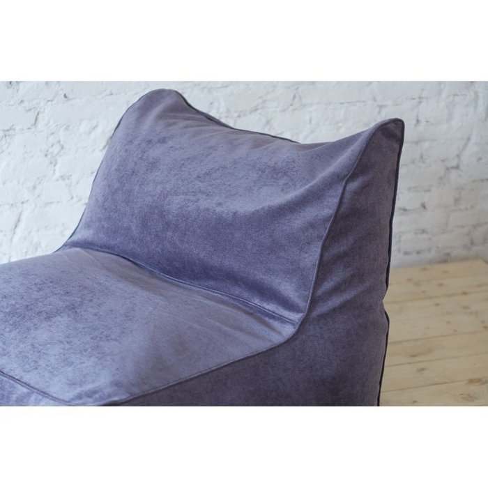 Модульное кресло Ivonne с пуфом фиолетового цвета - купить Бескаркасная мебель по цене 27280.0