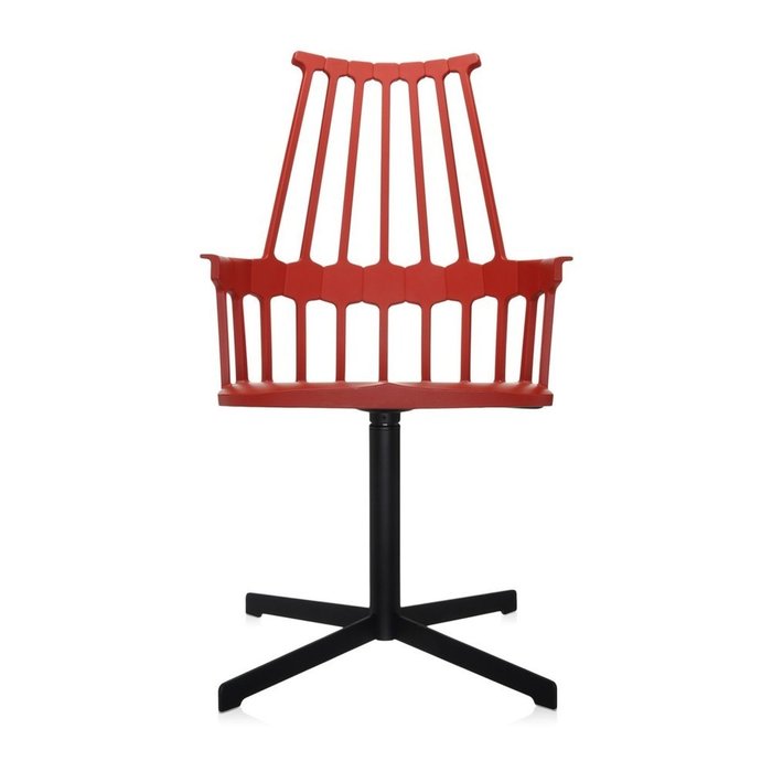 Стул Comback красного цвета  - купить Обеденные стулья по цене 80847.0