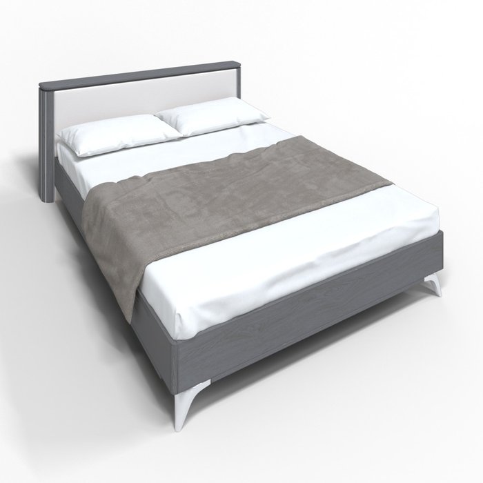 Кровать двуспальная 160х200 Luna без подъемного механизма цвета Маренго - купить Кровати для спальни по цене 125680.0