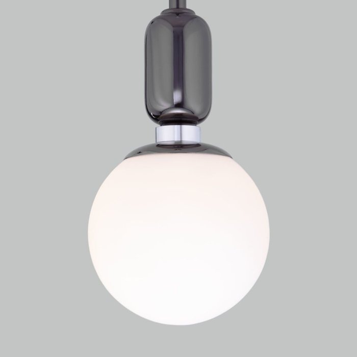 Подвесной светильник Bubble черного цвета со стеклянным плафоном  - лучшие Подвесные светильники в INMYROOM