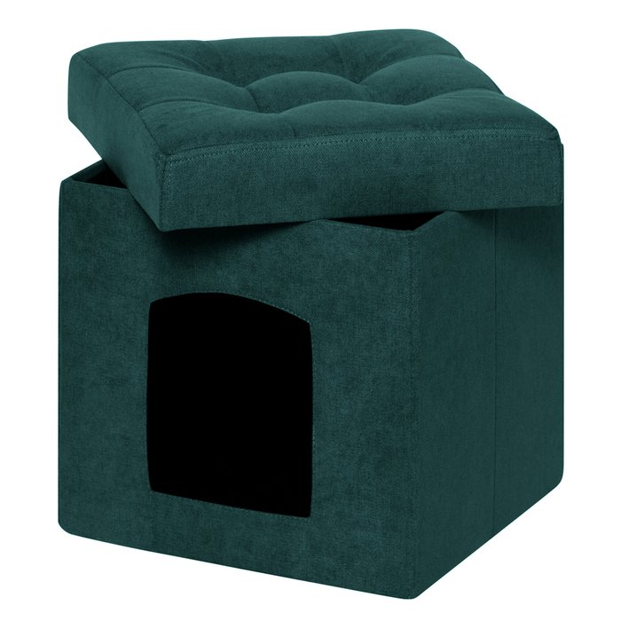 Пуфик складной для животных зеленого цвета - купить Мебель для домашних питомцев по цене 2699.0