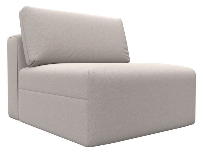 Диван Лига-060 светло-бежевого цвета (замша)