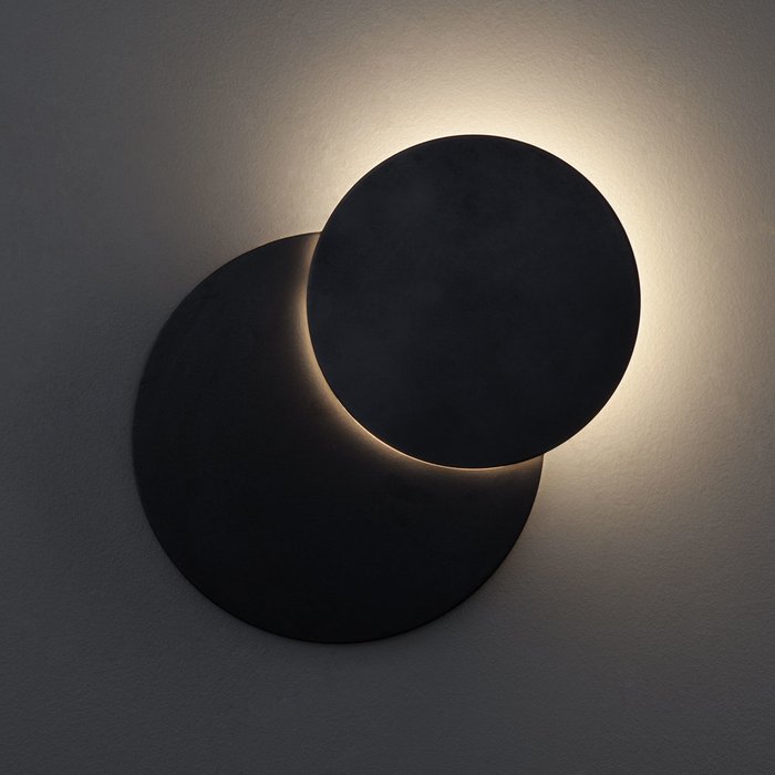 Настенный светодиодный светильник Figure черного цвета