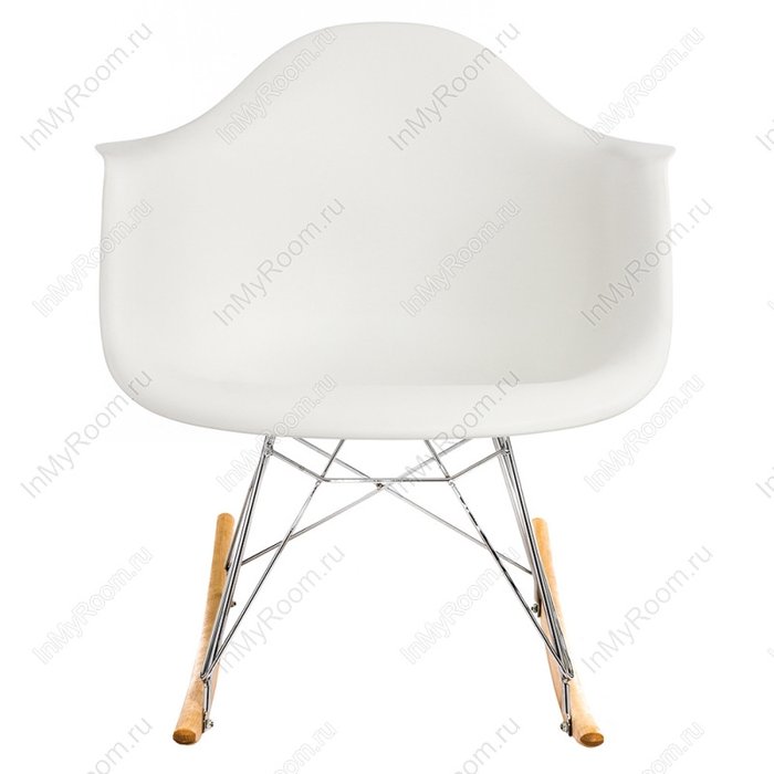 Кресло-качалка Poc белого цвета - купить Интерьерные кресла по цене 4840.0