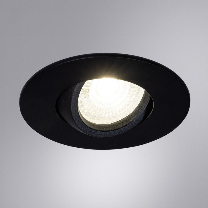 Точечный встраиваемый светильник ARTE LAMP A2867PL-1BK - купить Встраиваемые споты по цене 1250.0