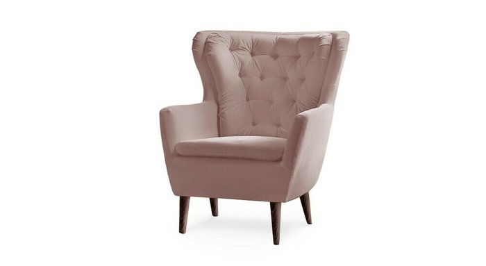 Кресло Дерби темно-розового цвета