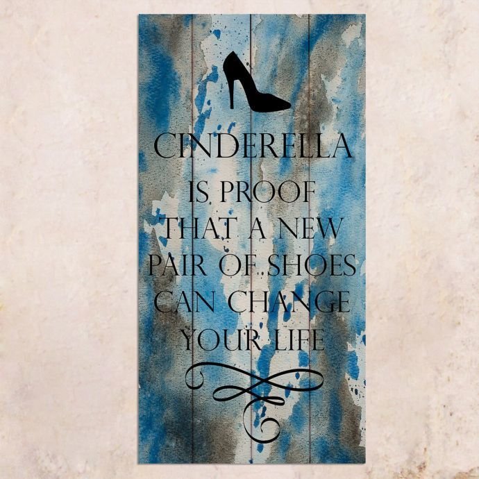 Панно на дереве Cinderella 40х80