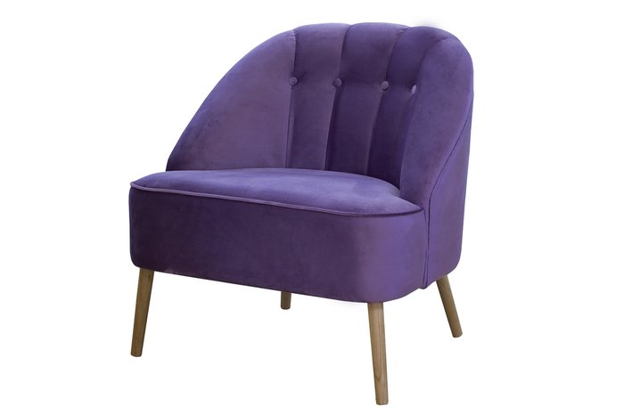 Кресло Tinaho с фиолетовой обивкой