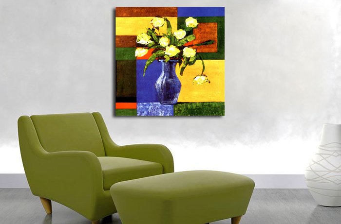 Декоративная картина на холсте: Желтый букет - купить Картины по цене 2690.0