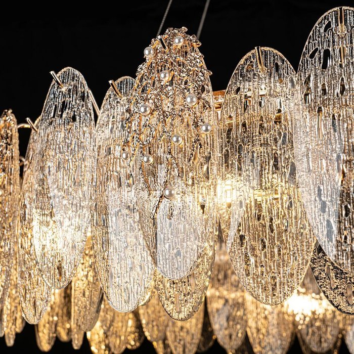 Подвесная люстра ML.9529.800 GD (стекло, цвет прозрачный) - купить Подвесные люстры по цене 134000