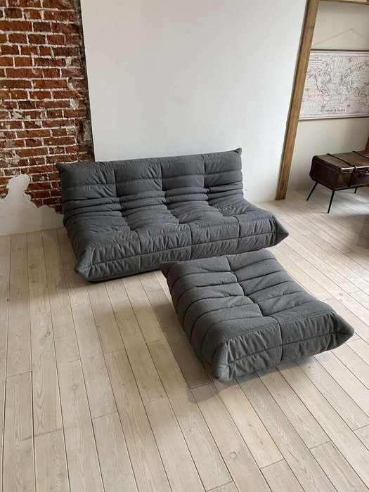 Комплект бескаркасной мебели Чилаут серого цвета - лучшие Бескаркасная мебель в INMYROOM