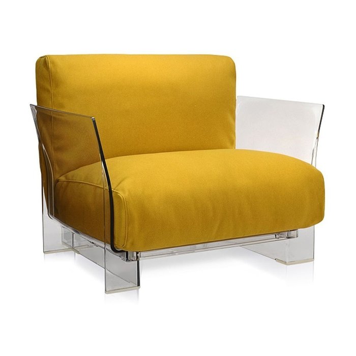 Кресло Pop желтого цвета