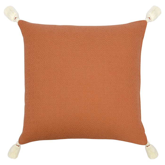 Подушка декоративная Geometry 45х45 терракотового цвета - купить Декоративные подушки по цене 2590.0