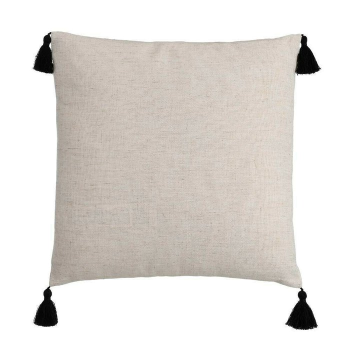 Декоративная подушка Chevery 45х45 бежевого цвета - купить Декоративные подушки по цене 4390.0