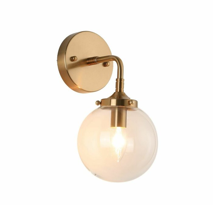Настенный светильник Lampady латунного цвета - купить Бра и настенные светильники по цене 6450.0