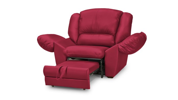 Кресло-кровать Оберон красного цвета - лучшие Интерьерные кресла в INMYROOM