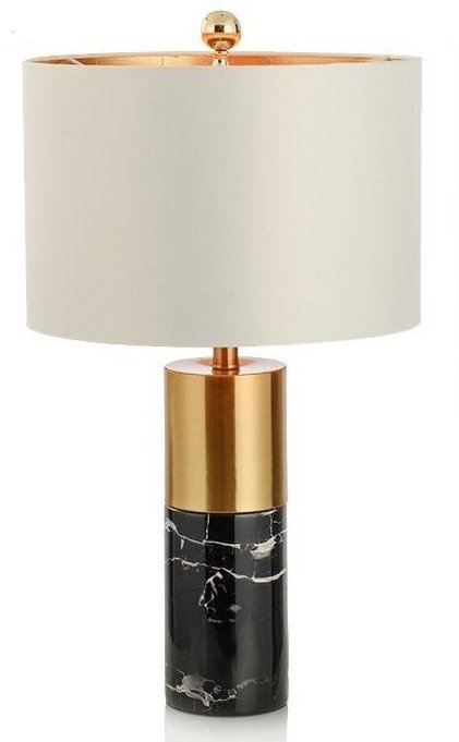 Настольная лампа Birmingam с черно-золотым основанием