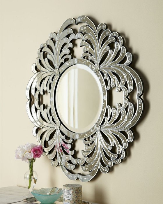 Настенное зеркало в раме "Сюзет" - купить Настенные зеркала по цене 27210.0