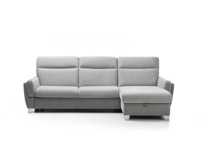 Угловой диван Stelo серого цвета